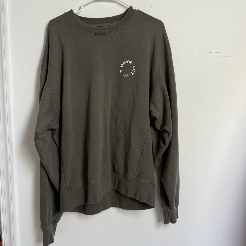 7 days active organic fit crew neck